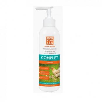 Alimento Completo Aves de Corral 500ml Menforsan - Pienso Complementario para Gallinas, Pavos, Ocas y Faisanes - Estimula la puesta de huevos, mejora la asimilación de alimentos y aumenta la