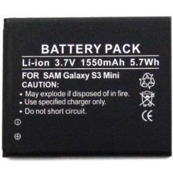 Batería compatible con Samsung Galaxy S 3 Mini, Galaxy S III Mini, Galaxy S3 mini, Galaxy SIII mini, Galaxy Trend, Galaxy Trend Plus, GT-I8190, GT-S7560, GT-S7580