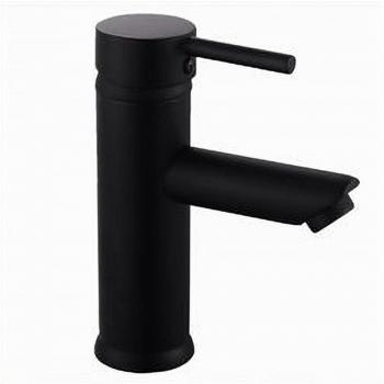 Grifo de Baño Moderno Negro Mate Giratorio para Lavabo Caño Bajo 87391