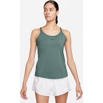 Camiseta de tirantes Nike One Classic Dri-Fit para mujeres en color verde oscuro, talla M