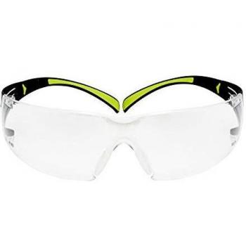 3M SF400 CC1 - Gafas protectoras transparentes - Cómodas gafas de trabajo con revestimiento antiarañazos - protección UV por ambos lados, revestimiento antiarañazos y antivaho