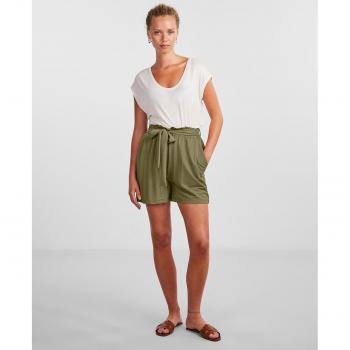 Short de mujer con cintura alta de viscosa - Pieces