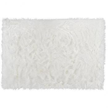 Alfombra Imitación Piel de Oveja 120x170 cm - Blanca