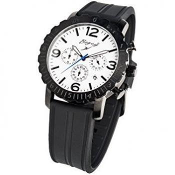 Reloj Cronógrafo para Hombre de Cuarzo con Correa en Caucho BSFS006WBBK