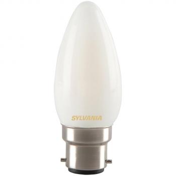 Sylvania 0027285 Toledo retro vela LED lámpara, cristal, casa de luz, B22, 4 W