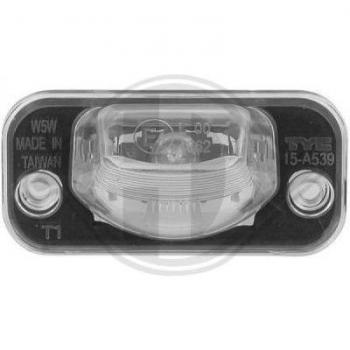 Piloto de matrícula DIEDERICHS 2270094 - Luz de matrícula, compatible con vehículos, fácil instalación, diseño duradero y resistente a la intemperie