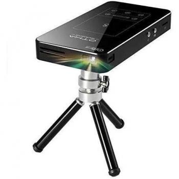 Proyector Mini Portátil, OTHA Mini Proyector Android 7.1,DLP Proyector Soporte Full HD 1080P Bluetooth HDMI,con Tripod Remote touchpad