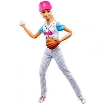 Barbie - Quiero Ser Jugadora de Béisbol, Muñeca con Accesorios
