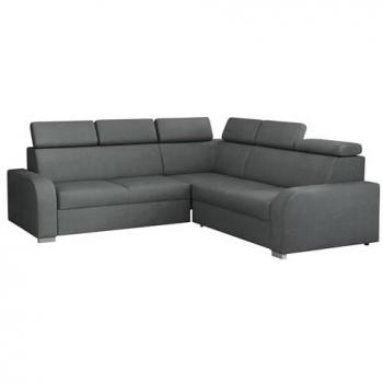 Sofá rinconero Columbus A103 con función de descanso y caja de ropa de cama, 250x250x100cm