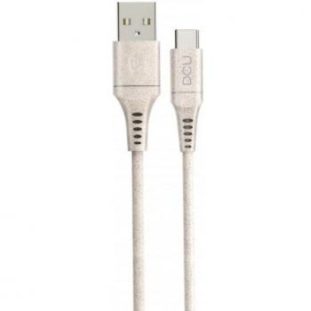 Cable USB-C a USB-A Ecológico de Paja de Trigo Macho/Macho 1.5m