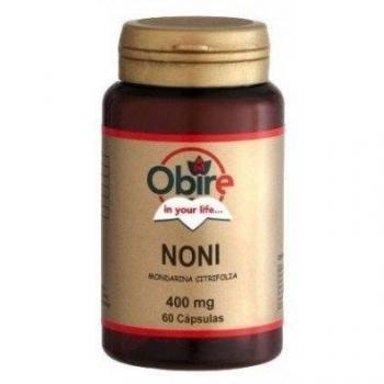 Obire | Noni 400 mg | 60 Cápsulas | Complemento Alimenticio a Base de Planta Natural con Celulosa Microcristalina, Estearato Magnésico Vegetal, Manitol, Dioxido de Silicio y Gelatina | Pack 3 Unidades