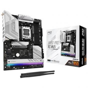 Placa base ASRock B850 Pro RS WiFi ATX para CPUs AMD AM5 con DDR5 y puertos HDMI/USB-C