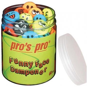 Pro 's Pro Funny Face Pack de 60 Antivibración para raquetas