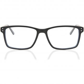 Cuadrado Montuta completa Acetato Negros Armazones para Hombre - Gafas Recetadas Anti-Azules - SmartBuy Collection