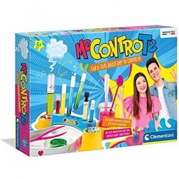 Clementoni Contro Te – Luì y Sofì Pazzi para la química – Fabricado en Italia – Juego científico