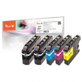 Pack Ahorro Plus de Tintas Compatibles con Brother LC-223VALBP (2 BK, C, M, Y)