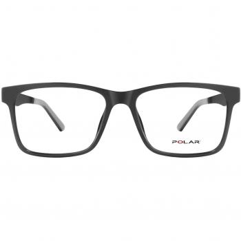 Polar 528 With Clip-On 27 Gafas Recetadas para Hombre con Armazones de Cristal y Lentes Transparentes