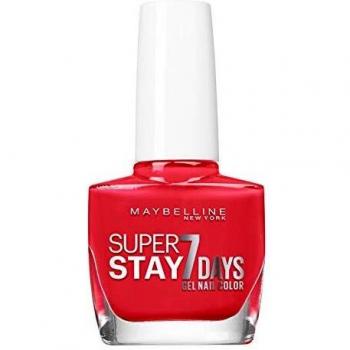Esmalte de Uñas Maybelline New York 10 ml - Color Naranja Sangre (493) - Super Stay 7 Días