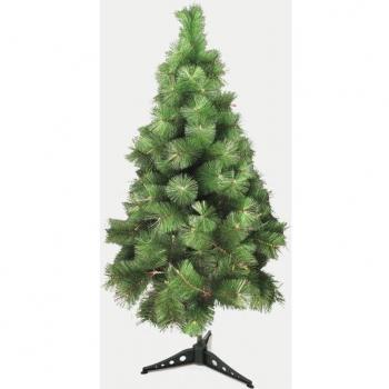 Árbol de Navidad Artificial Acebo con Agujas de Pino y Soporte Metálico, Ideal para Decoración Interior y Exterior (150-210 cm)