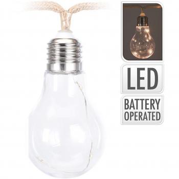 Guirnalda de Luces LED Marrón Blanco Cálido 2,85 m