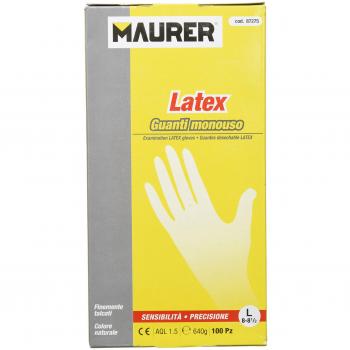 Guantes Desechables Latex Talla 8 L Caja 100 Unidades