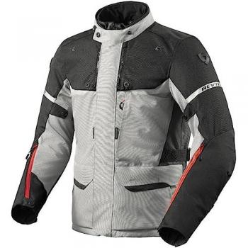 Revit Outback 4 H2O Chaqueta Textil de Motocicleta Gris Plateado-Negro
