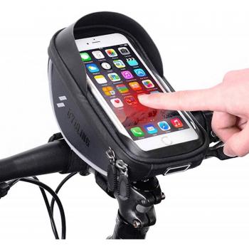 Soporte Impermeable para Smartphone de Bicicleta con Funda y Bolsa Integrada