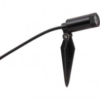 Lindby Heath lámpara LED para exterior con pica, 4 unidades, color negro, material plástico