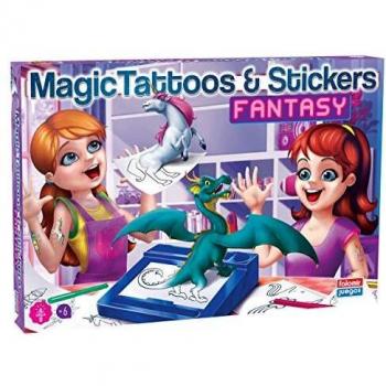 Falomir-Mis Tatuajes y Pegatinas Fantasía. Juego de Mesa. Manualidades, Multicolor