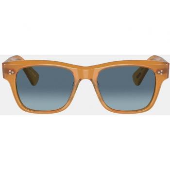 Oliver Peoples Birell Rectangular Brown Unisex Sunglasses 52MM