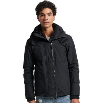 Superdry Men's Arctic SD-Windcheater Jacket - Black, Casual Windbreaker, Polyester, Size Small