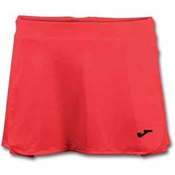 Joma Open II Falda Señora, Niñas, Coral Fluor, 4XS-3XS