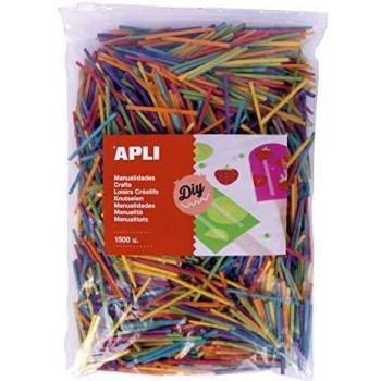 Mini palitos de madera Apli - Colores surtidos