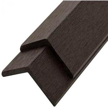 vidaXL 5 pcs WPC Decking Angle Trims 170 cm Dark Brown