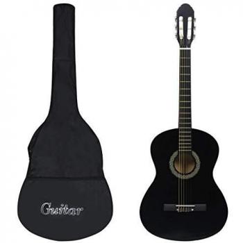 Set de guitarra clásica para principiante 12 plazas 4/4 39 color negro