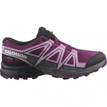 Zapatillas Salomon Speedcross ClimaSalomon Waterproof lila rosa infantil - 38