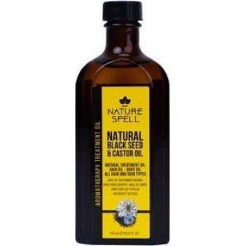 Aceite de Semilla Negra y Ricino para Cabello y Piel 150 ml - Nature Spell