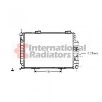 Radiador de refrigeración del motor Van Wezel 30002234 para Mercedes Clase C 1.8/2.0/2.0 Kompressor/2.2/2.3/2.4/2.8 -
