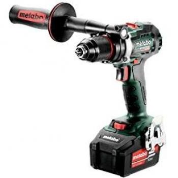 Taladro atornillador inalámbrico Metabo BS 18 LTX BL I 18V con 2 baterías de 5.2Ah, cargador y maletín MetaBOX 145 L
