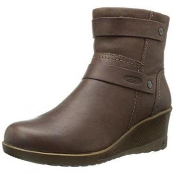 Keen - Zapatos de cordones de Piel para mujer Marrón marrón oscuro