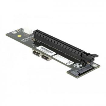 Convertidor Delock 64148 2 x SFF-8654 a PCIe x16 con Bifurcación, Interfaz PCIe 4.0 (NVMe)
