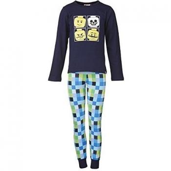 LEGO Wear LEGO Brick 'N Bricks NICOLAI 706 - Schlafanzug - Pijama para niños, color midnight blue 588, talla 9 años