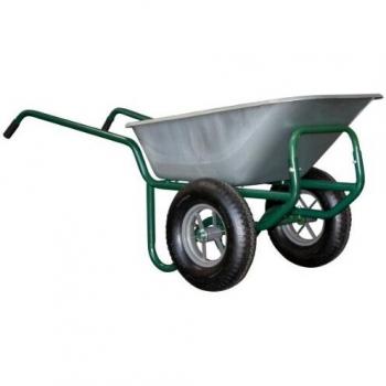 Carretilla Expert Twin Premium 150L Galvanizada con Ruedas Hinchables