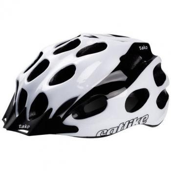 Catlike Tako - Casco de ciclismo, color blanco / negro brillo, talla MD