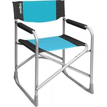 Silla de Camping Brunner Captain Azul - Soporta hasta 100 kg, Medidas: 48 x 46 x h45.5/81 cm