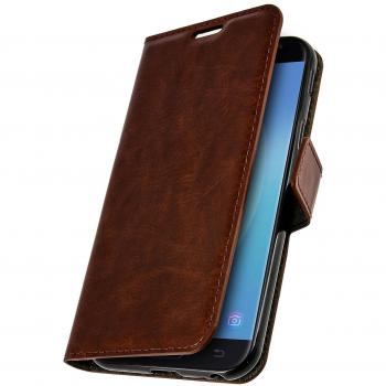 Funda Libro Billetera Vintage para Samsung Galaxy J3 2017 - Marrón