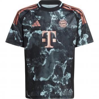 Camiseta de fútbol infantil segunda equipación Bayern Munich 2024/25 - Unisex - Color Negro - Talla 159-164 CM - Material Poly Mesh