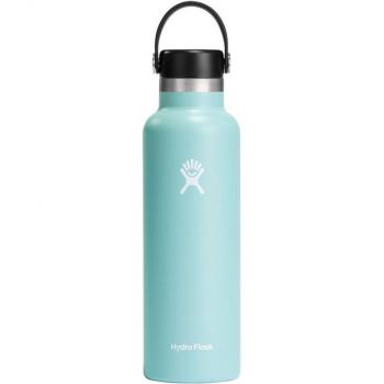 Hydro Flask 21 Oz Standard Mouth Water Bottle with Flex Cap, Dew, Stainless Steel