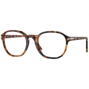 Persol PO3343V 1052 Unisex Panthos Eyeglasses Tortoiseshell Size 51 with Blue Light Block