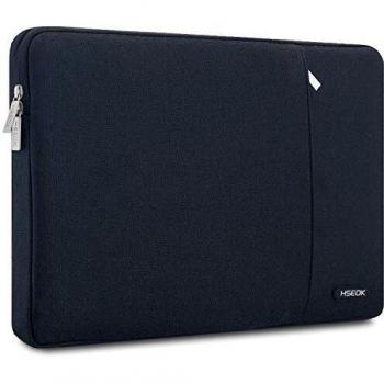 HSEOK Funda Blanda Maletín Impermeable para Ordenador Portátil, Estilo Elegante Bolsa Protectora, Ideal por 15,6 Pulgadas DELL/Ausu/Acer/HP/Toshiba/Lenovo, Color Negro/Gris/Gris Oscuro/Rosa
